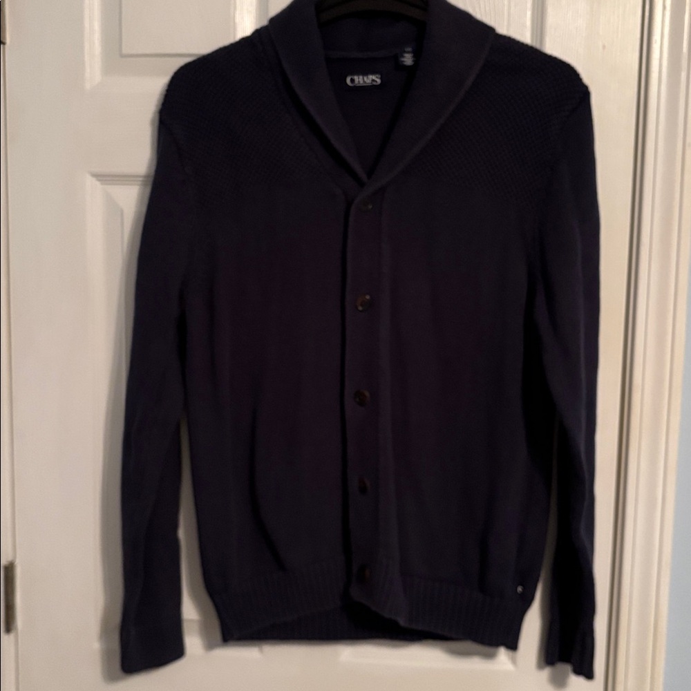 Chaps navy blue cardigan